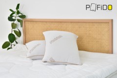 Vilinze Pofido Aleovera Yastık Fermuarlı Yıkanabilir Yoğun Dolgulu 1000 Gr - 50x70 cm (2 Adet)