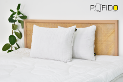 Pofido Bambu Dolgulu Yastık Fermuarlı Yıkanabilir Yoğun Dolgulu 1000 Gr - 50x70 cm (2 Adet)
