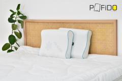 Pofido Ice Sleep Yastık Fermuarlı Yıkanabilir Visco Dolgulu 900 Gr - 40x50 cm (2 Adet)