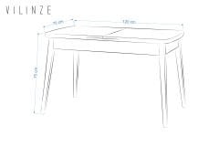 Vilinze Golf Ahşap Yemek Masası - 70x120cm (70x150cm)