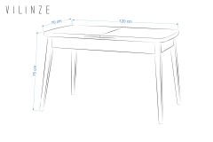 Vilinze Golf Ahşap Yemek Masası - 70x120cm (70x150cm)