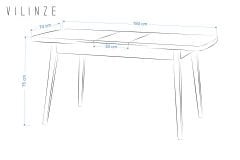 Vilinze Golf Ahşap Yemek Masası - 70x120cm (70x150cm)