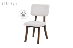 Vilinze Mir Ahşap Sandalye Aras Ahşap Traverten Mutfak Masası Takımı - 80x140 cm