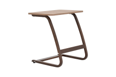 Ergo Çok Amaçlı Ahşap Yatay C Sehpa 60x40 cm Kestane - Kestane