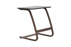 Ergo Çok Amaçlı Ahşap Yatay C Sehpa 60x40 cm Kestane - Siyah