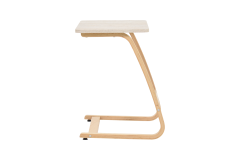 Vilinze Ergo Çok Amaçlı Ahşap Yatay C Sehpa 60x40 cm Naturel - Traverten