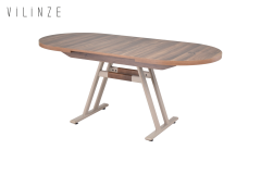Vilinze Elvan Sandalye Afyon Mutfak Masası Takımı - 80x140 cm 4 Adet - Vizon