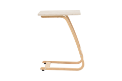 Ergo Çok Amaçlı Ahşap C Sehpa 45x45 cm Naturel - Traverten