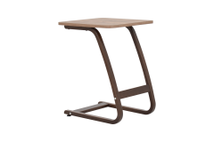 Vilinze Ergo Çok Amaçlı Ahşap C Sehpa 45x45 cm Kestane - Kestane