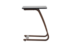 Vilinze Ergo Çok Amaçlı Ahşap C Sehpa 45x45 cm Kestane - Siyah