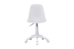 Vilinze Eames Çalışma Koltuğu Tekerlekli Ofis Sandalyesi Beyaz - Beyaz