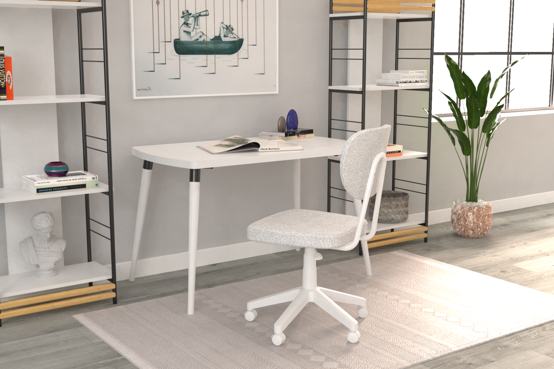 Vilinze Deniz Çalışma Koltuğu Tekerlekli Ofis Sandalyesi