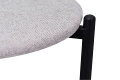 Vilinze Nil Siyah Metal Ayak İstiflenebilir Mutfak-Balkon Taburesi 6 Adet - Karışık 1