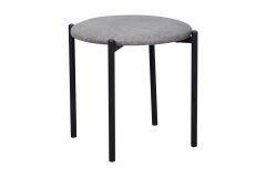 Vilinze Nil Siyah Metal Ayak İstiflenebilir Mutfak-Balkon Taburesi 6 Adet - Karışık 1