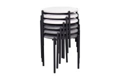 Vilinze Nil Siyah Metal Ayak İstiflenebilir Mutfak-Balkon Taburesi 6 Adet - Karışık 1