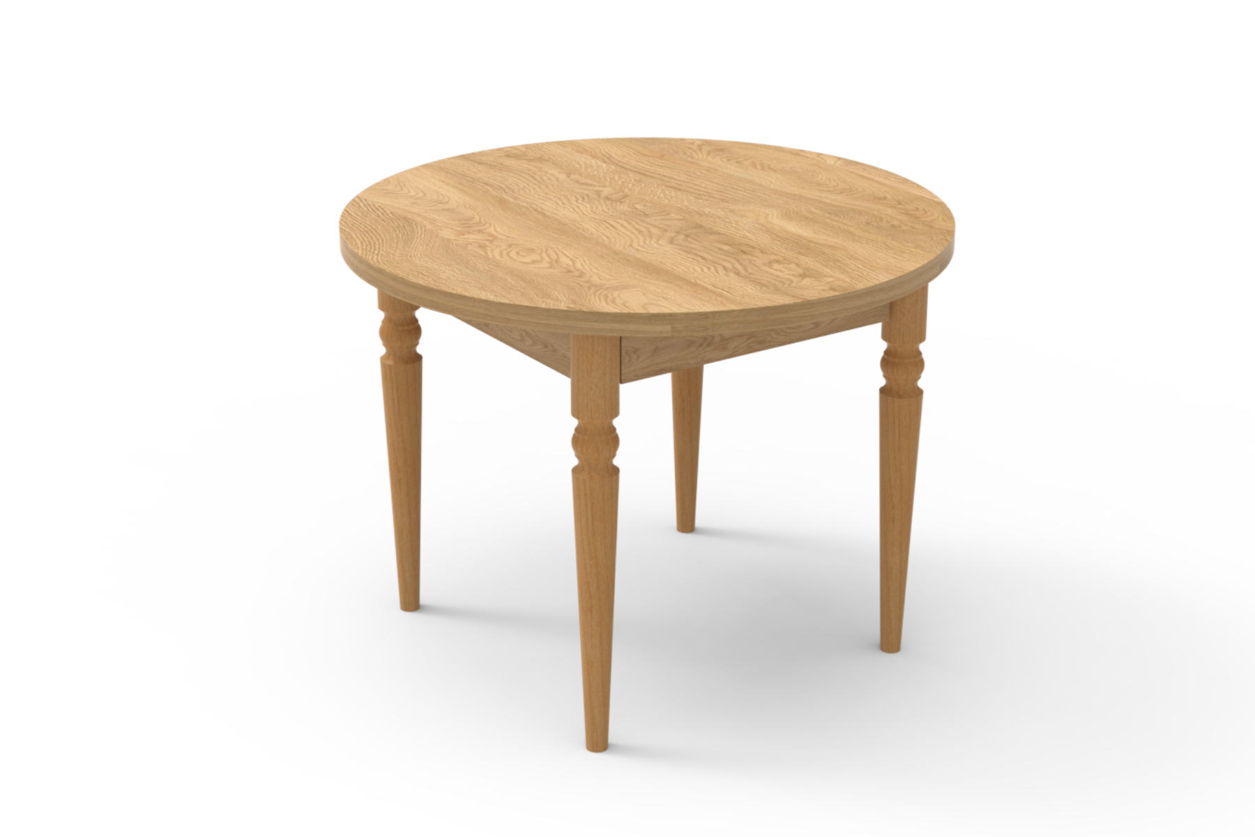 Turna Yuvarlak Mutfak Masası - 100 cm Naturel