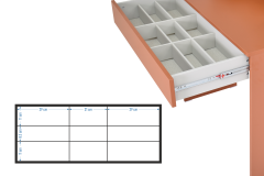 Urla Tek Çekmece Bölmeli Organizer Kozmetik Aynalı Mini Makyaj Masası