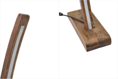 Jedi Kestane Ahşap LED Dekoratif Ayaklı Lambader Gün Işığı