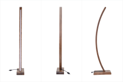 Jedi Kestane Ahşap LED Dekoratif Ayaklı Lambader Gün Işığı