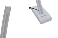 Vilinze Jedi Beyaz Ahşap LED Dekoratif Ayaklı Lambader