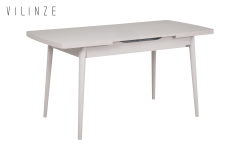 Vilinze Golf Ahşap Yemek Masası - 70x120cm (70x150cm) Kumsal