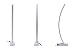 Jedi Beyaz Ahşap LED Dekoratif Ayaklı Lambader Beyaz