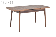 Vilinze Golf Ahşap Yemek Masası - 70x120cm (70x150cm) Ceviz
