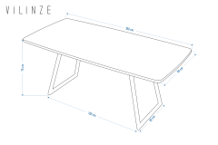 Vilinze Truva Sabit Masa - 90x180 cm