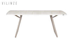 Vilinze Truva Sabit Masa - 90x180 cm Traverten/Vizon