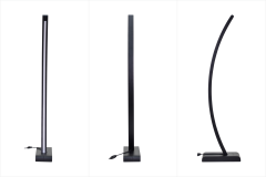 Jedi Siyah Ahşap LED Dekoratif Ayaklı Lambader Gün Işığı