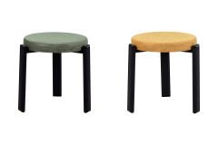 Vilinze Teras Siyah Metal Ayak İstiflenebilir Mutfak-Balkon Taburesi Karışık 4 - 4 Adet