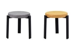 Vilinze Teras Siyah Metal Ayak İstiflenebilir Mutfak-Balkon Taburesi Karışık 5 - 4 Adet