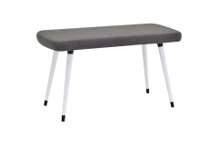 Dino Ahşap Ayak Gri Teddy Mutfak Masası Bankı