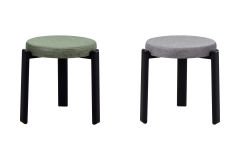 Vilinze Teras Siyah Metal Ayak İstiflenebilir Mutfak-Balkon Taburesi Karışık 6 - 4 Adet