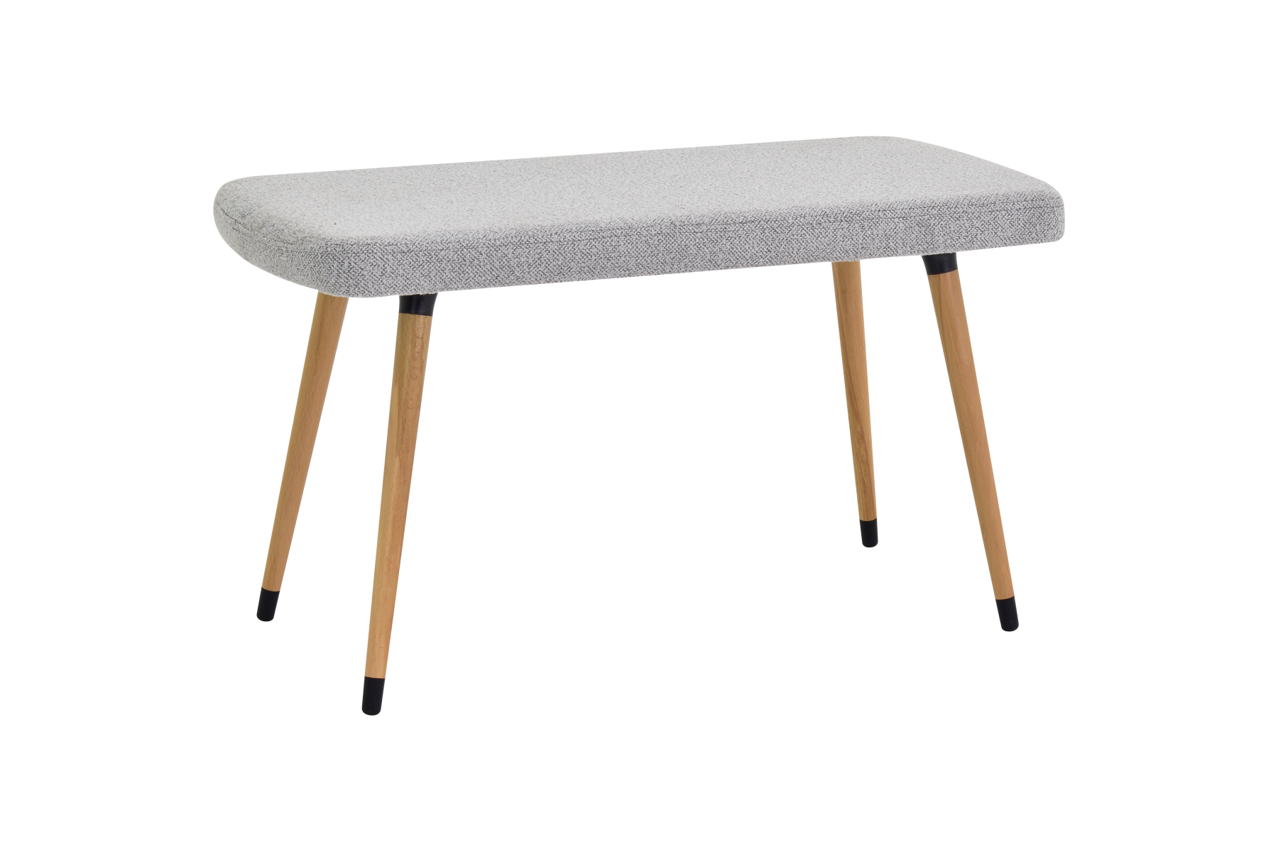 Dino Ahşap Ayak Açık Gri Teddy Mutfak Masası Bankı Naturel