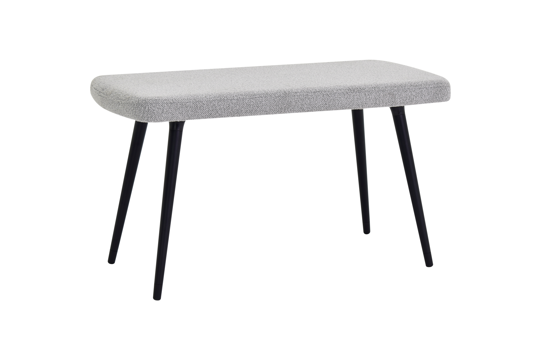 Dino Ahşap Ayak Açık Gri Teddy Mutfak Masası Bankı Siyah