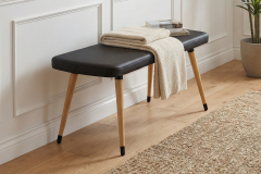 Vilinze Dino Naturel Ahşap Ayak Bank