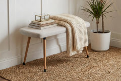 Vilinze Dino Naturel Ahşap Ayak Bank