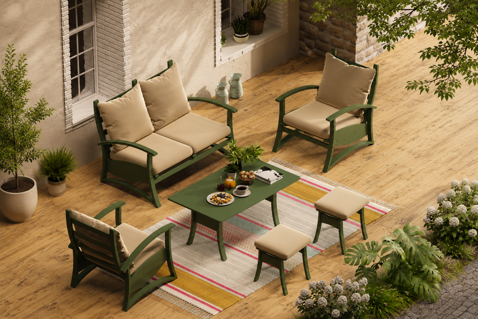 Vilinze Nora 211 ve Nora 70120 Orta Masalı Bahçe Takımı