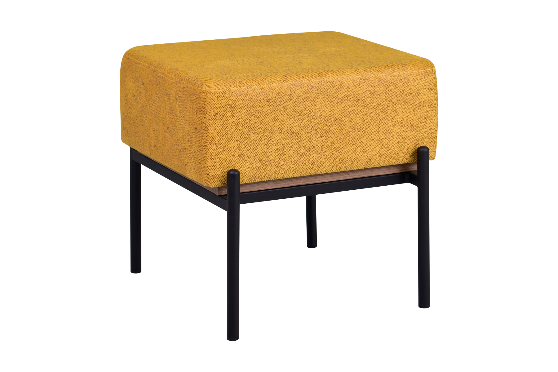 Vilinze Ege Fonksiyonel Siyah Ayak Kestane Sehpalı Kare Puf