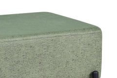 Vilinze Ege Fonksiyonel Siyah Ayak Kestane Sehpalı Kare Puf Yeşil