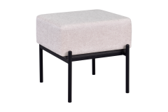 Ege Fonksiyonel Siyah Ayak Antrasit Sehpalı Kare Puf