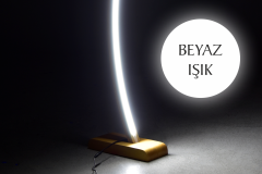 Vilinze Jedi Naturel Ahşap LED Dekoratif Ayaklı Lambader