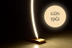 Vilinze Jedi Naturel Ahşap LED Dekoratif Ayaklı Lambader