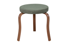 Ege Kestane Ahşap Ayak İstiflenebilir Mutfak-Balkon Taburesi 6 Adet - Yeşil