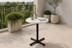 Payas Metal Ayak Mutfak Bahçe Balkon Bistro ve Cafe Masası 70x70 Cm