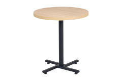 Payas Metal Ayak Mutfak Bahçe Balkon Bistro ve Cafe Masası 70x70 Cm Naturel - Siyah