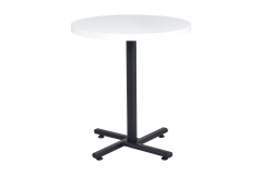 Payas Metal Ayak Mutfak Bahçe Balkon Bistro ve Cafe Masası 70x70 Cm Beyaz - Siyah