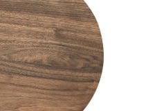 Vilinze Emr Çok Amaçlı Tekerlekli Siyah Ayak C Sehpa Kestane