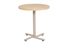 Payas Metal Ayak Mutfak Bahçe Balkon Bistro ve Cafe Masası 70x70 Cm Naturel - Vizon